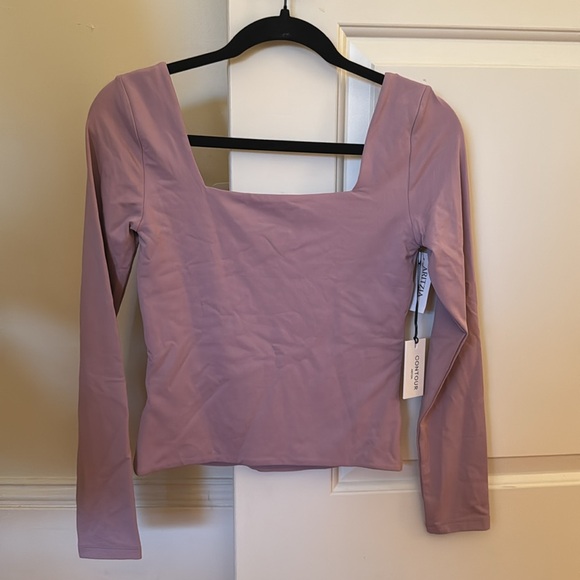 SALE NWT Aritzia Contour Squareneck Longsleeve,medium,Claremont - Picture 4 of 4